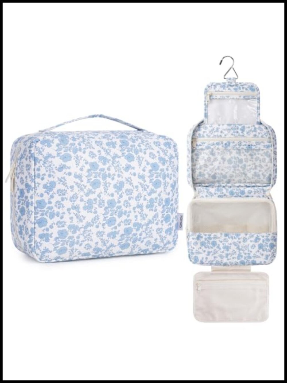 Narwey Hanging Travel Toiletry Bag Large Makeup Cosmetic Organizer